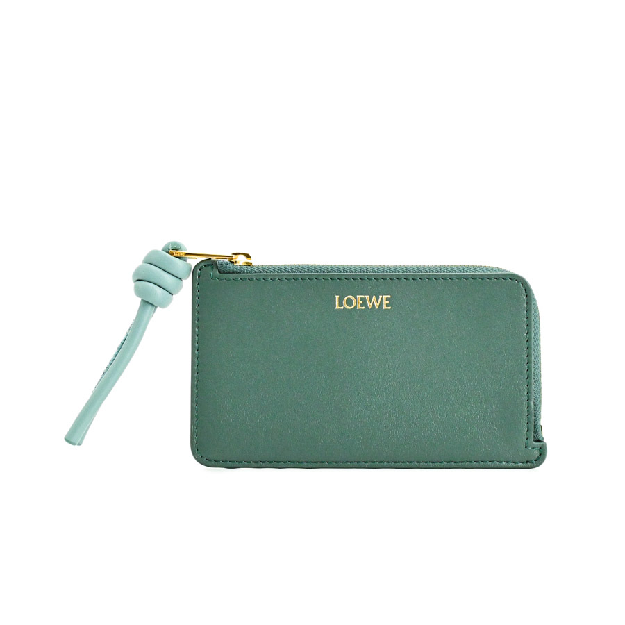 【中古SA品】  ロエベ ノットコインカードホルダ-  CEM1Z40X02 カーフ THE YOKOHAMA FRONT