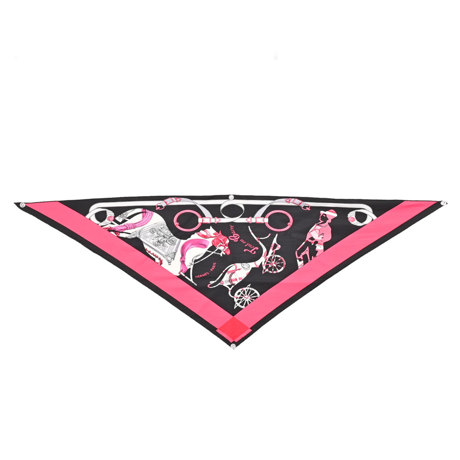 【中古A品】  エルメス トライアングルジェアン   シルク 元町本店