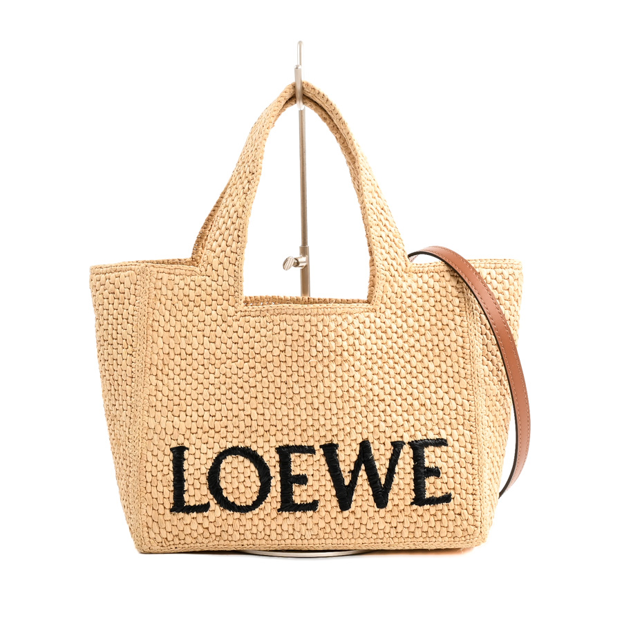 【中古A品】  ロエベ フォントトートスモール  A685B59X03 ラフィア 横浜関内店