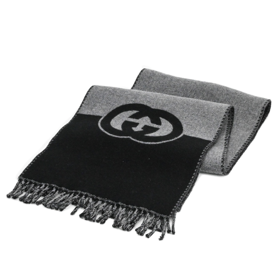 【中古A品】  グッチ マフラー  715497 ウール 新宿歌舞伎町店