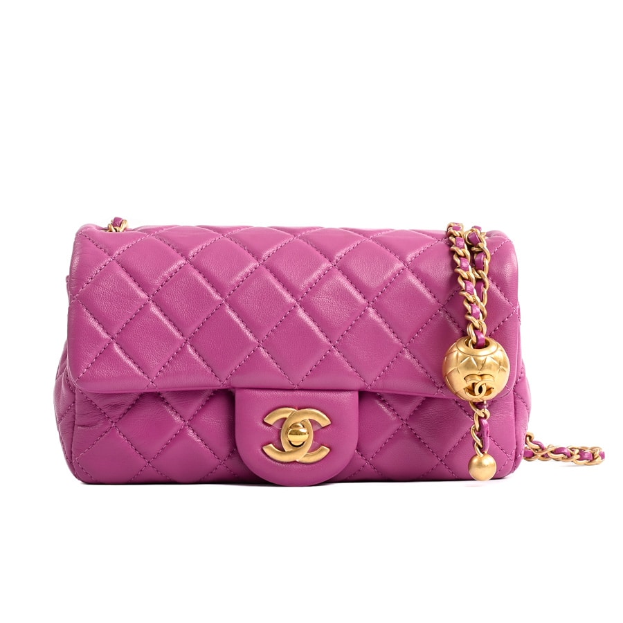 【中古A品】  シャネル ミニチェーンショルダーバッグ  AS1787 ラムスキン THE YOKOHAMA FRONT