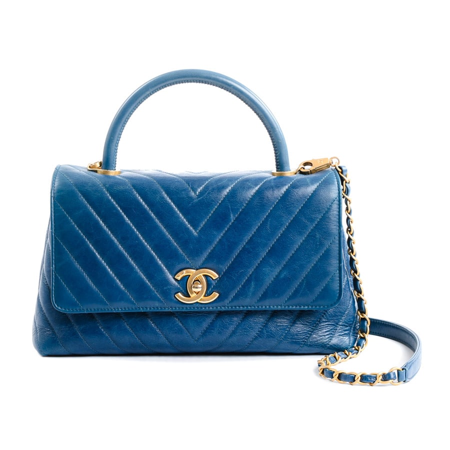 【中古B品】  シャネル トップハンドルフラップバッグ  A92991 カーフ 新宿歌舞伎町店