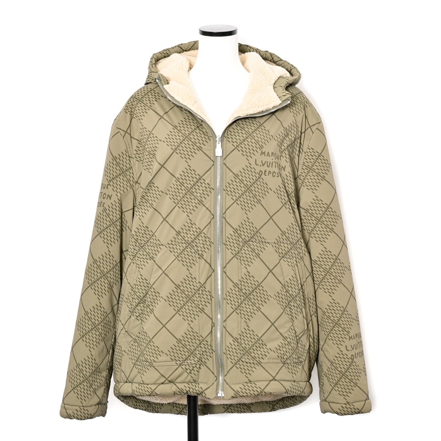 【中古SA品】  ルイヴィトン リバーシブルブルゾン  RM251MM RIZ ナイロン 新宿歌舞伎町店