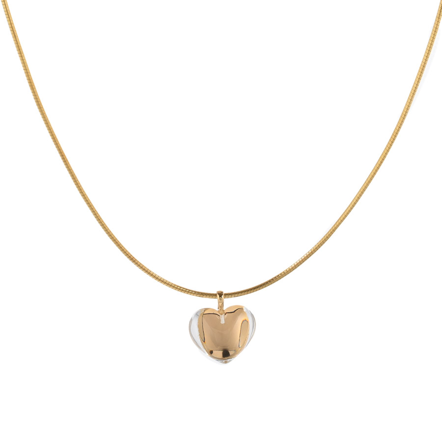 【中古A品】  バカラ クリスタル ネックレス   K18イエローゴールド 元町本店