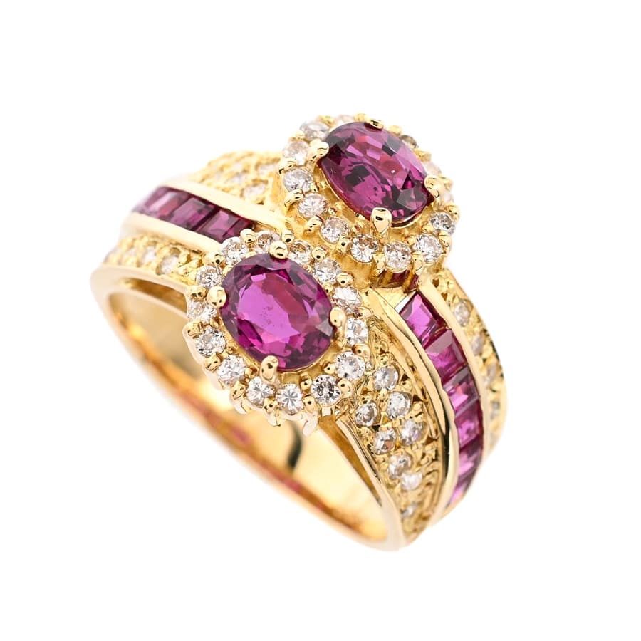 【中古A品】  ノンブランドジュエリー ルビー リング   K18YG 横浜関内店