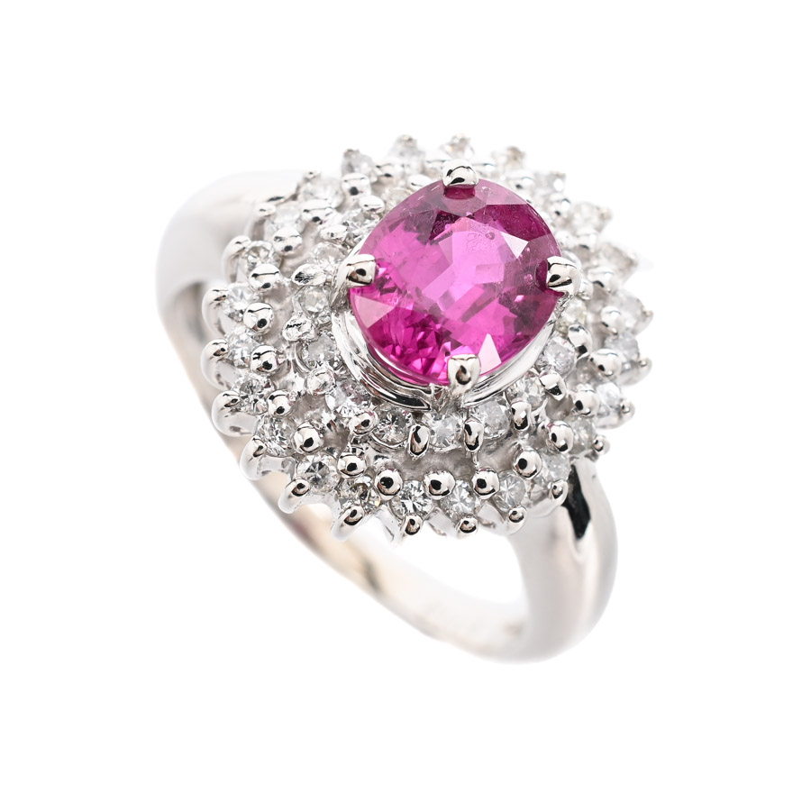 【中古A品】  ノンブランドジュエリー ルビー リング   プラチナ900 横浜関内店