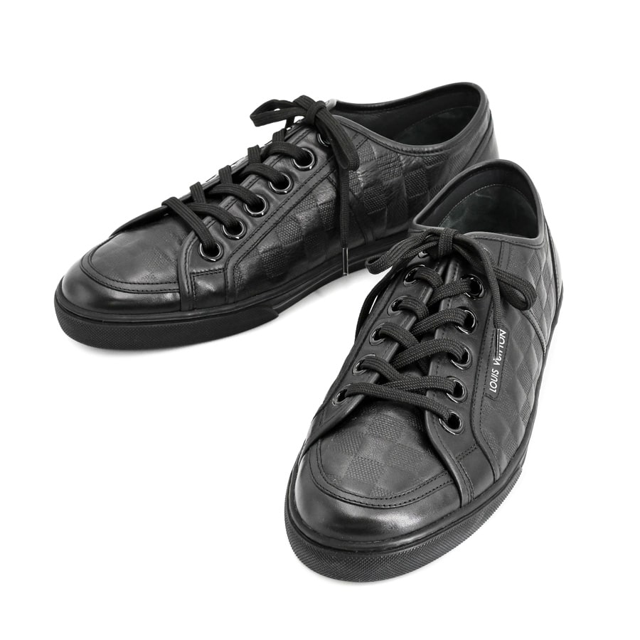 【中古A品】  ルイヴィトン ローカットスニーカー ダミエグラフィット BJ0010 カーフ 新宿歌舞伎町店