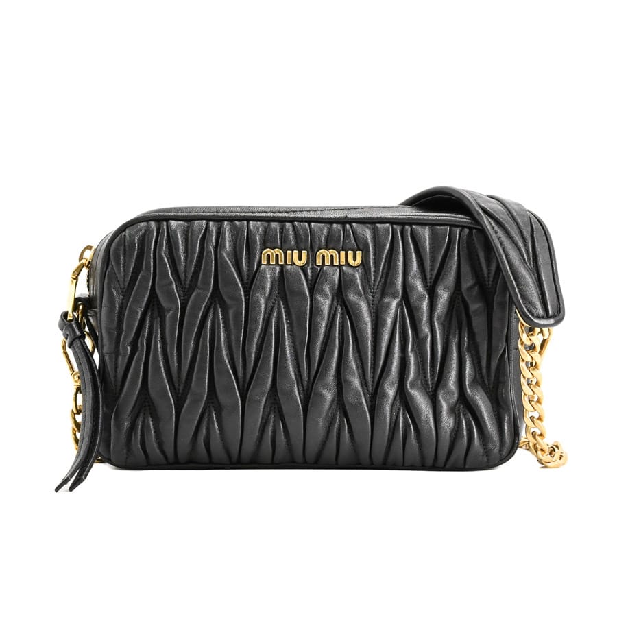 【中古B品】  ミュウミュウ ショルダーバッグ   ラムスキン 横浜関内店