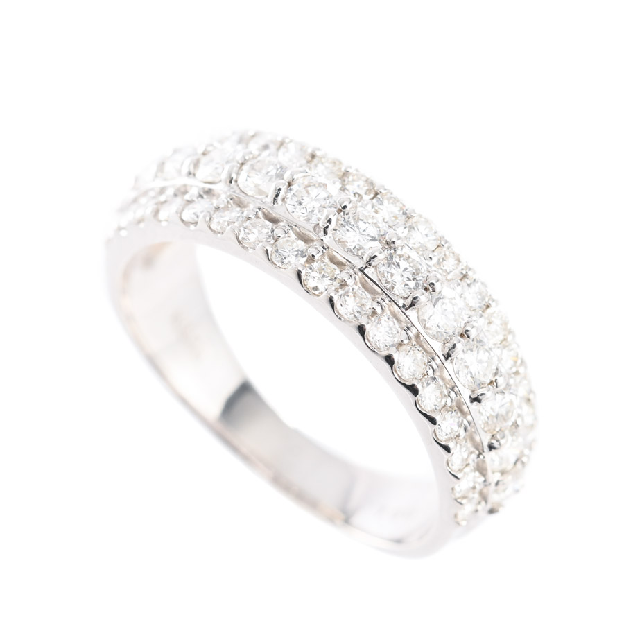 【中古A品】  ノンブランドジュエリー ダイヤ リング   K18ホワイトゴールド 横浜関内店