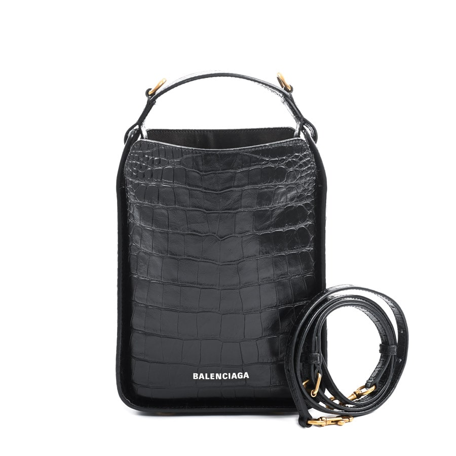 【中古A品】  バレンシアガ ノースサウス  669754 型押しレザー 元町本店