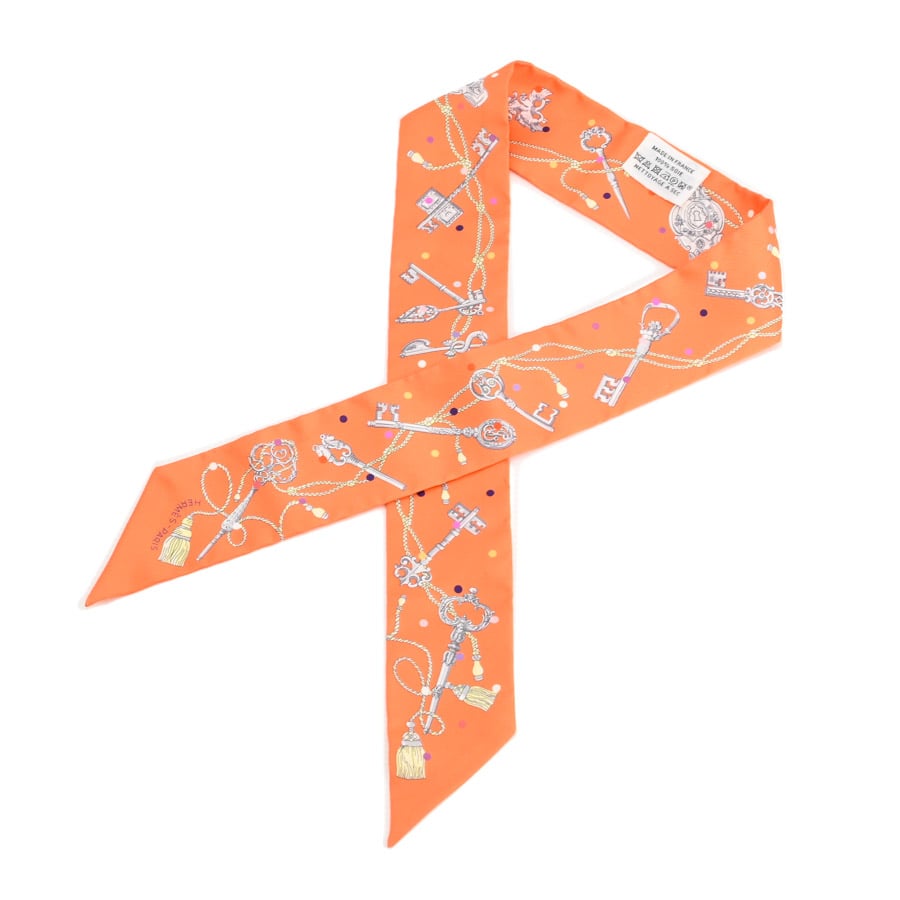 【中古SA品】  エルメス ツイリー   シルク 銀座