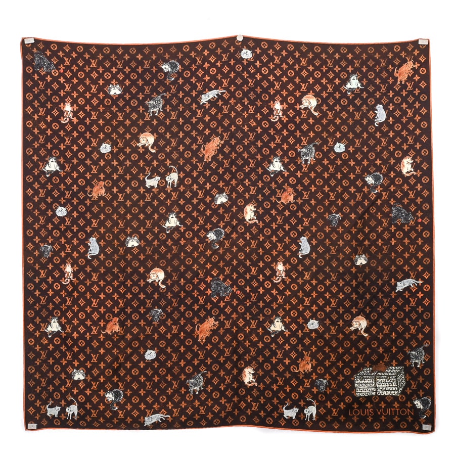【中古A品】  ルイヴィトン スカーフ  MP2266 シルク 新宿歌舞伎町店