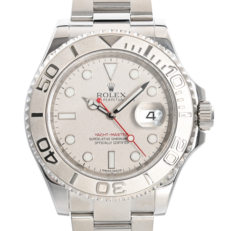 【中古A品】  ロレックス ヨットマスターロレジウム  116622 ステンレス/プラチナ 銀座