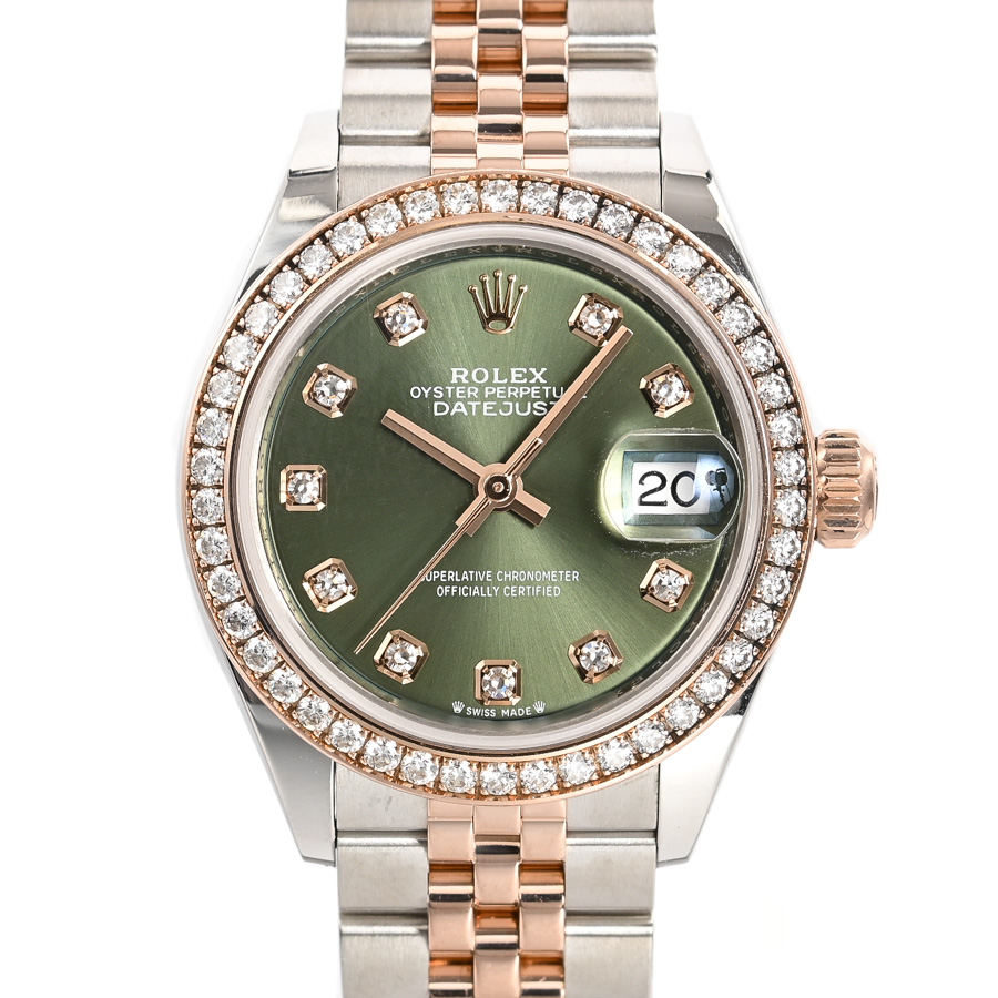 【中古A品】  ロレックス デイトジャスト28  279381RBR/J ステンレス/ピンクゴールド 銀座