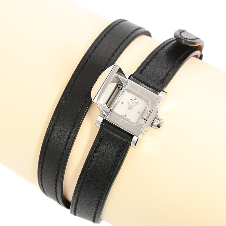 【中古A品】  エルメス メドール ドゥブルトゥール  ME2.110 ステンレス SHIBUYA