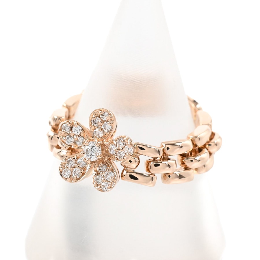 【中古A品】  ポンテヴェキオ ダイヤ リング   K18ピンクゴールド 元町本店