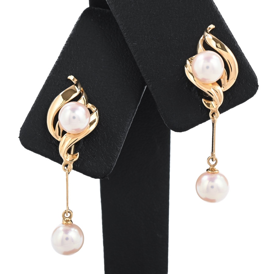 【中古A品】  タサキ パール イヤリング   K18イエローゴールド 横浜関内店