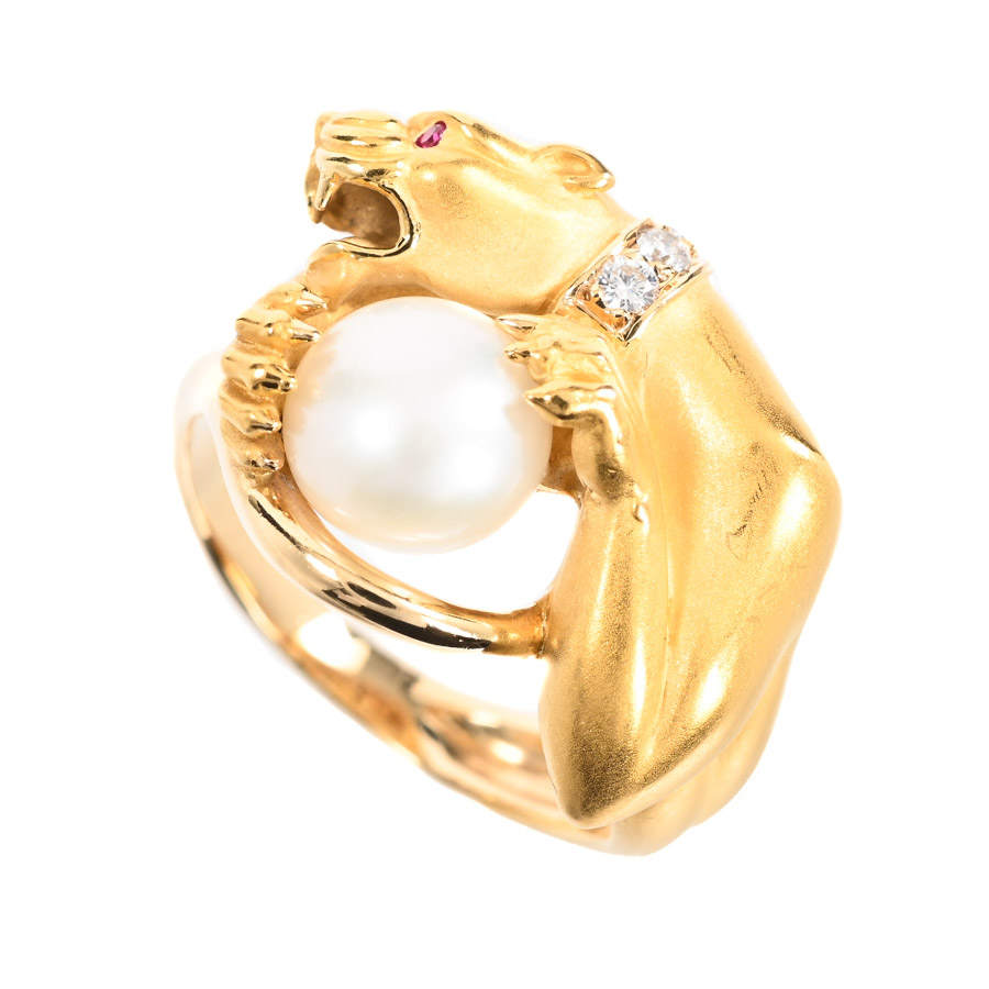 【中古B品】  カレライカレラ パンサー   K18イエローゴールド 新宿歌舞伎町店