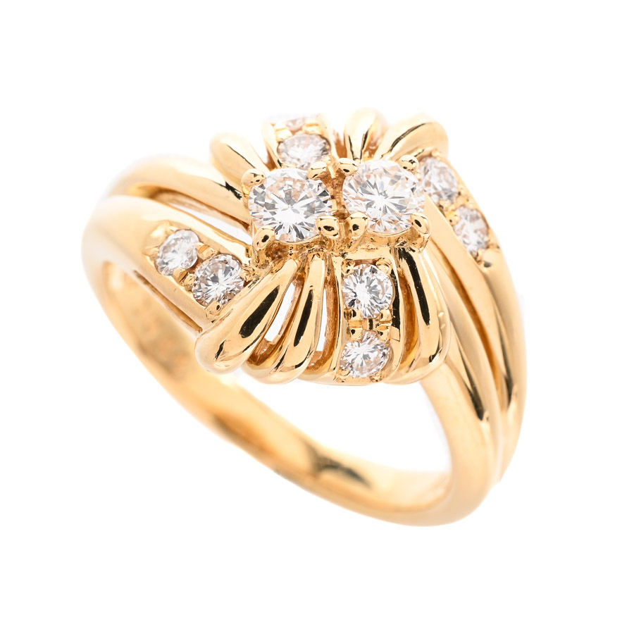 【中古A品】  ポーラ ダイヤ リング   K18イエローゴールド 銀座