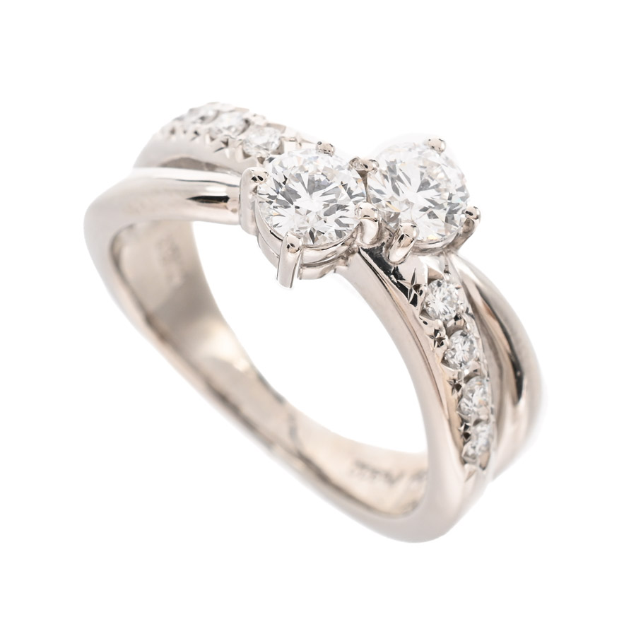 【中古A品】  タサキ ダイヤ リング   Pt900 銀座