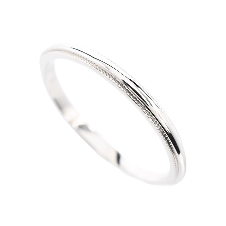 【中古A品】  ティファニー ミルグレイン   プラチナ950(Pt950) 元町本店