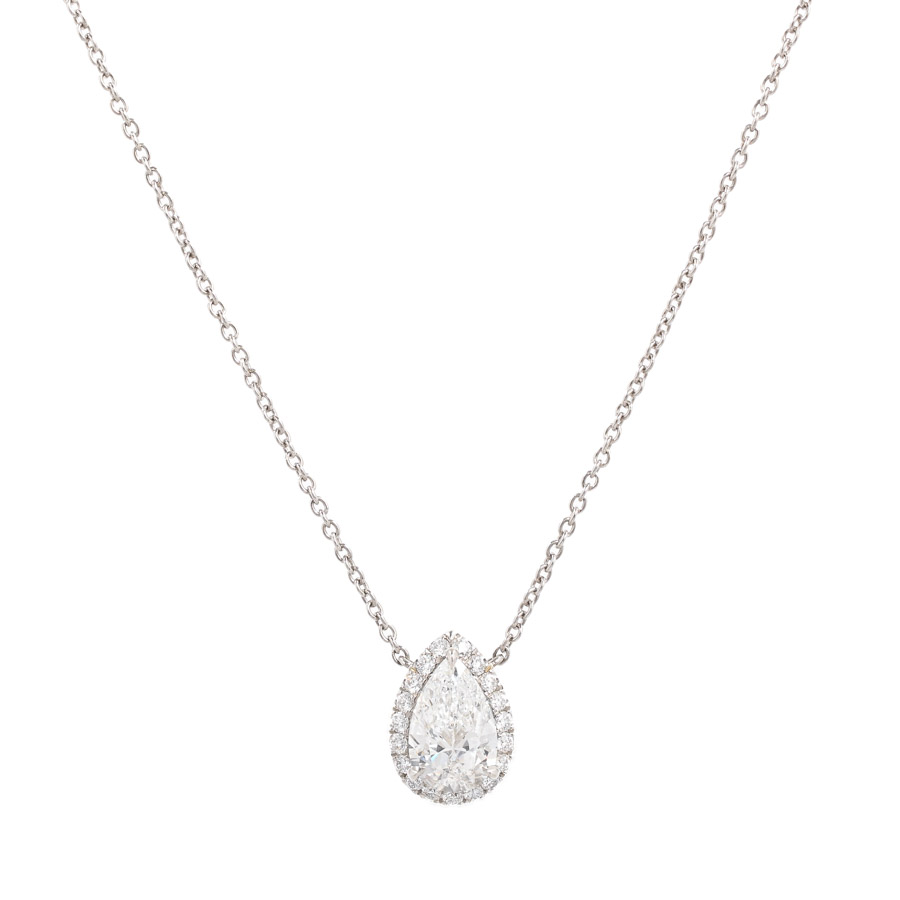 【中古A品】  ハリーウィンストン ペアシェイプマイクロパヴェ  PIDPPS010MIC プラチナ950(Pt950) 横浜関内店