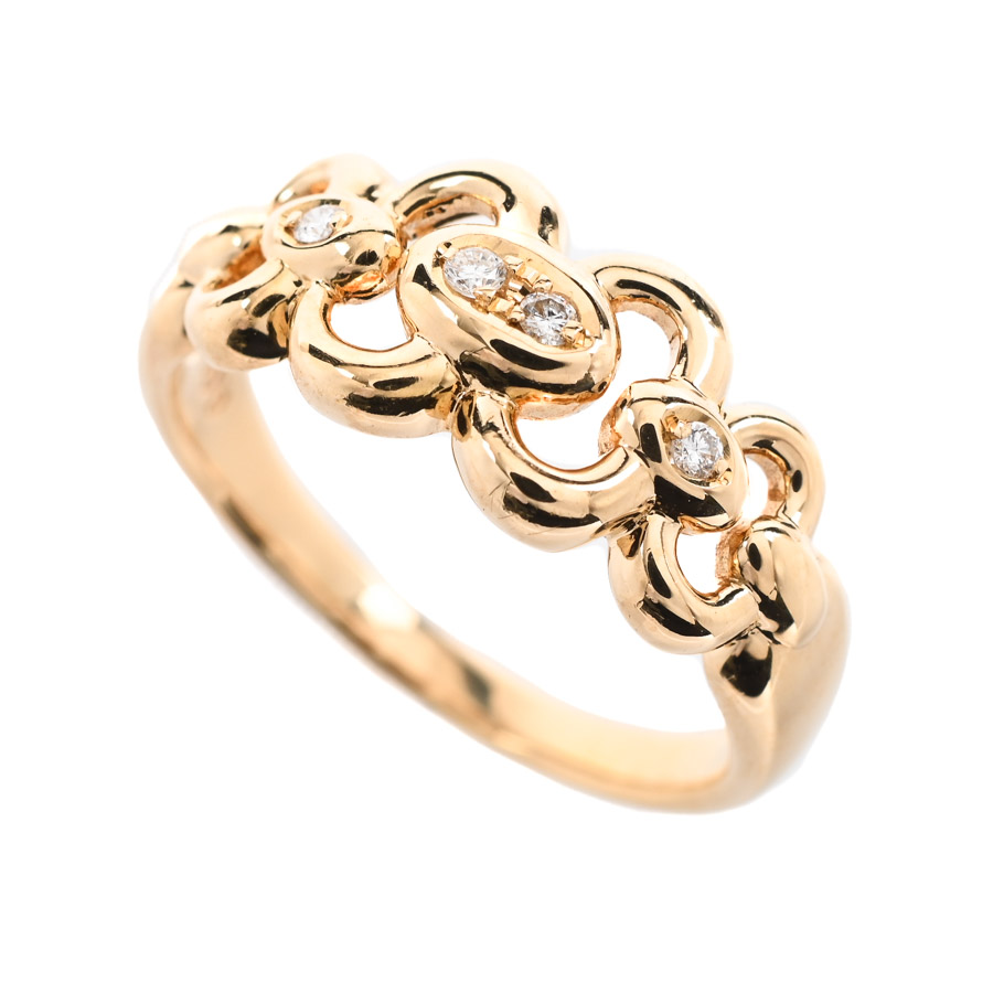 【中古A品】  タサキ ダイヤ リング   K18イエローゴールド(K18YG) 元町本店