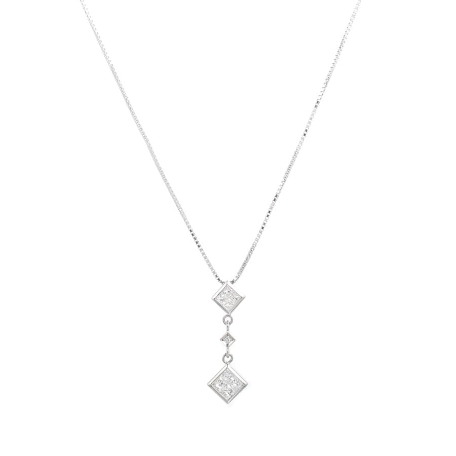 【中古A品】  ヴァンドーム ダイヤ ネックレス   プラチナ950/850(Pt950/850) 新宿歌舞伎町店