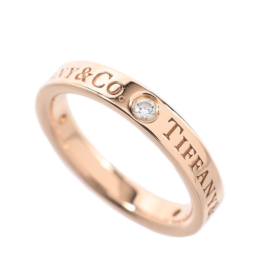 【中古A品】  ティファニー フラットバンド   K18ピンクゴールド THE YOKOHAMA FRONT