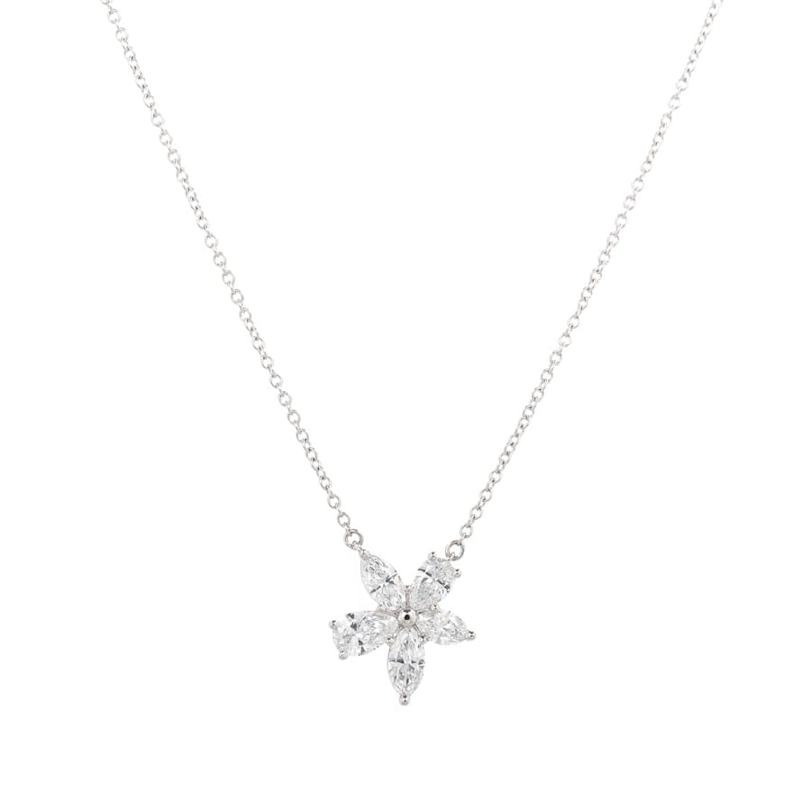 【中古A品】  ティファニー ビクトリア ミックスクラスター   プラチナ950(Pt950) 横浜関内店