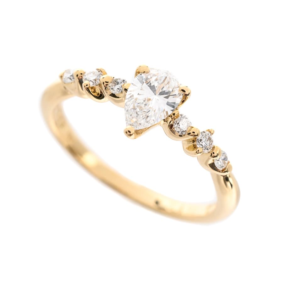 【中古A品】  ノンブランドジュエリー ダイヤ リング   K18YG 元町本店