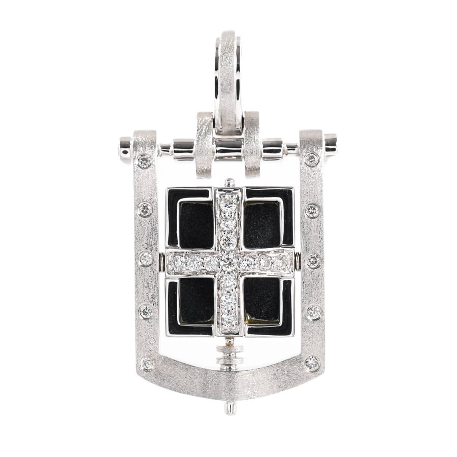 【中古A品】  イーノス ヘマタイト ペンダント   K18ホワイトゴールド 新宿歌舞伎町店