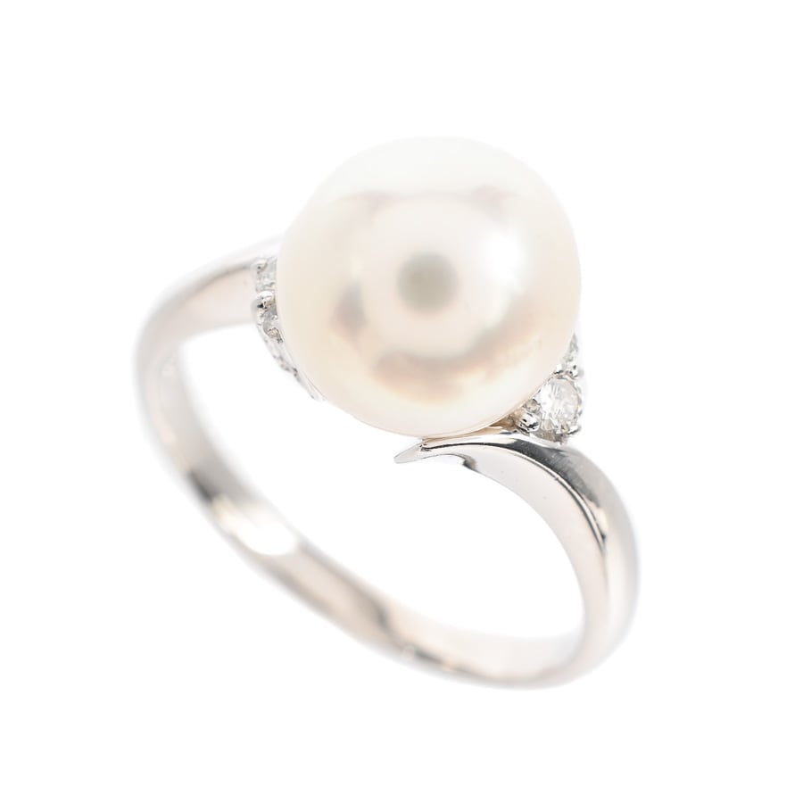 【中古A品】  ノンブランドジュエリー パール リング   プラチナ900 元町本店