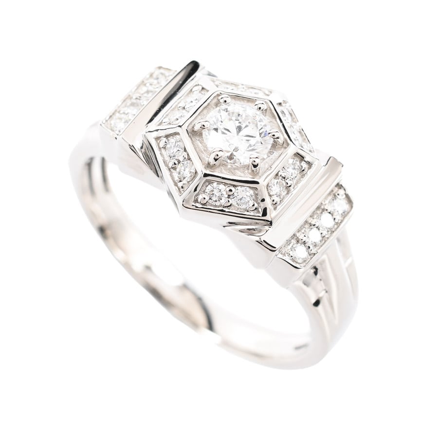 【中古A品】  ノンブランドジュエリー ダイヤ リング   プラチナ950 横浜関内店