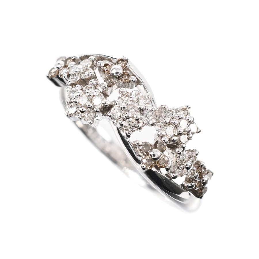 【中古A品】  ノンブランドジュエリー ダイヤ リング   K18ホワイトゴールド 横浜関内店