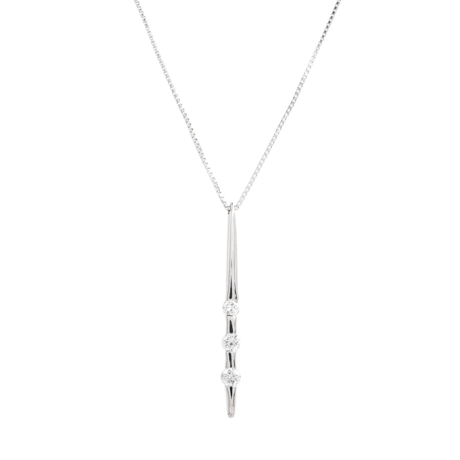 【中古A品】  ノンブランドジュエリー ダイヤ ネックレス   プラチナ900/850 元町本店