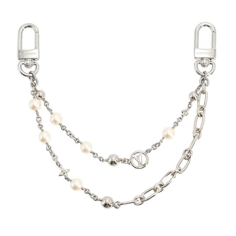 【中古A品】  ルイヴィトン ミッドナイトパールチェーン  M02758 メタル 元町本店