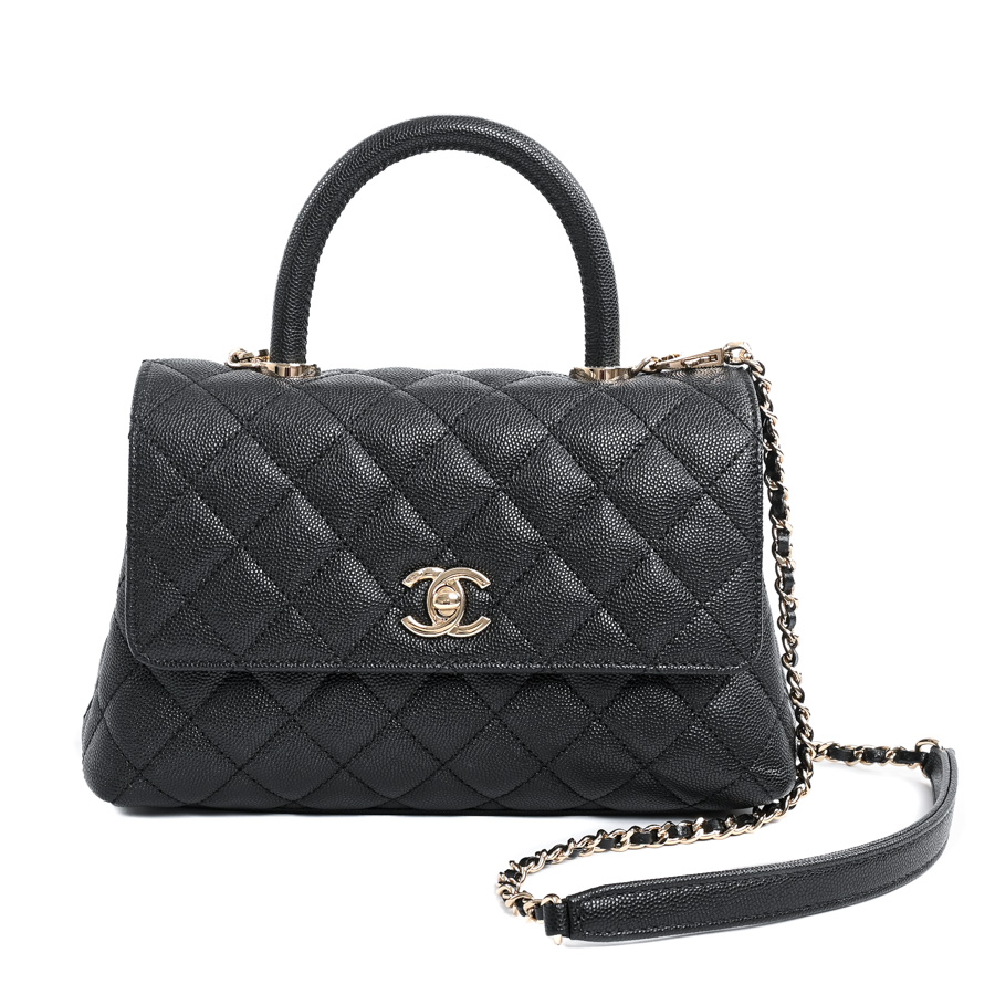 【未使用品】  シャネル トップハンドルフラップバッグ  A92990 キャビア 新宿歌舞伎町店