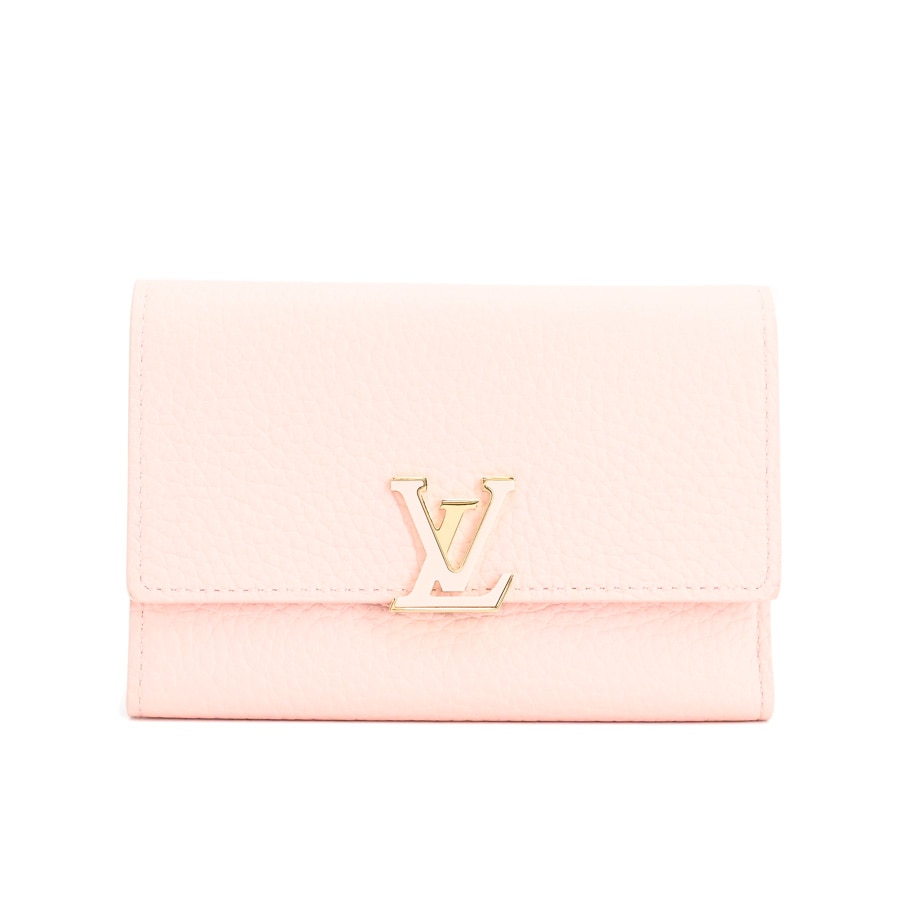 【中古SA品】  ルイヴィトン ポルトフォイユカプシーヌコンパクト  M82361 トリヨンレザー 銀座