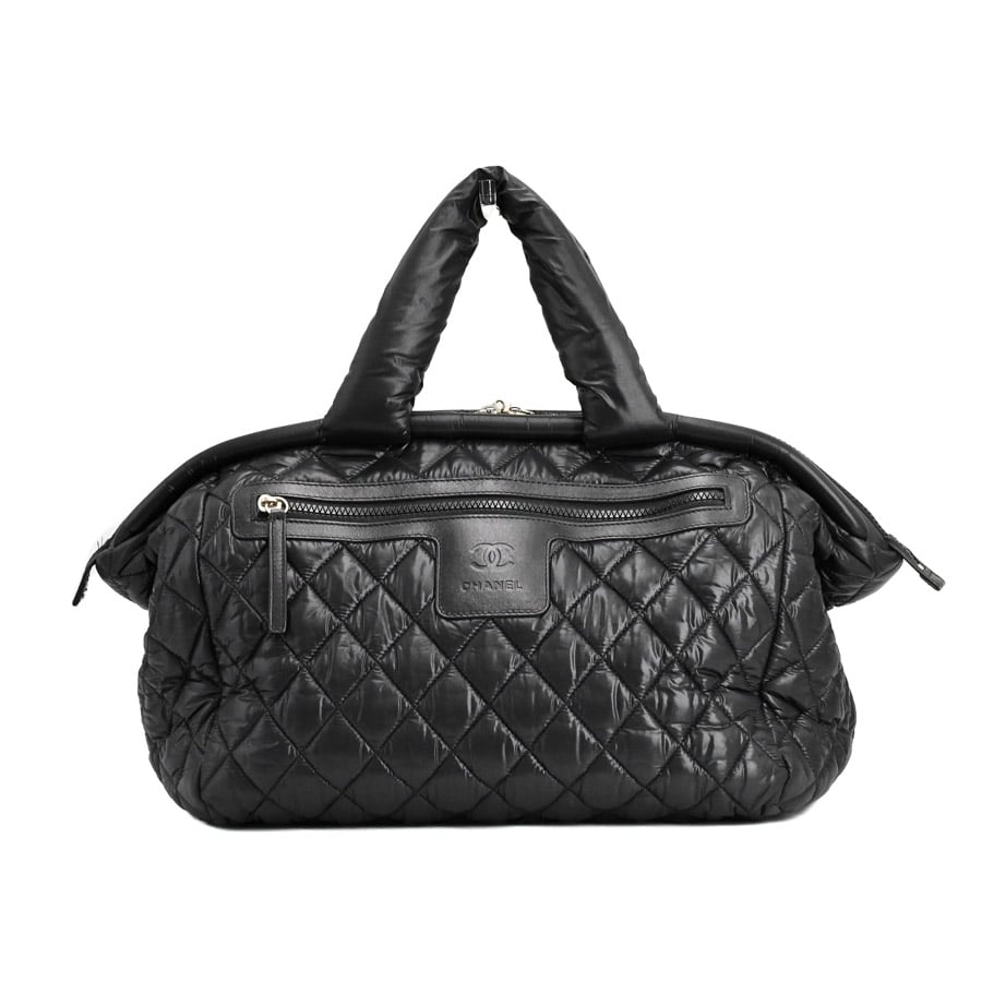 コココクーンボストンバッグ(約W33xH26xD17cm(実寸) ブラック