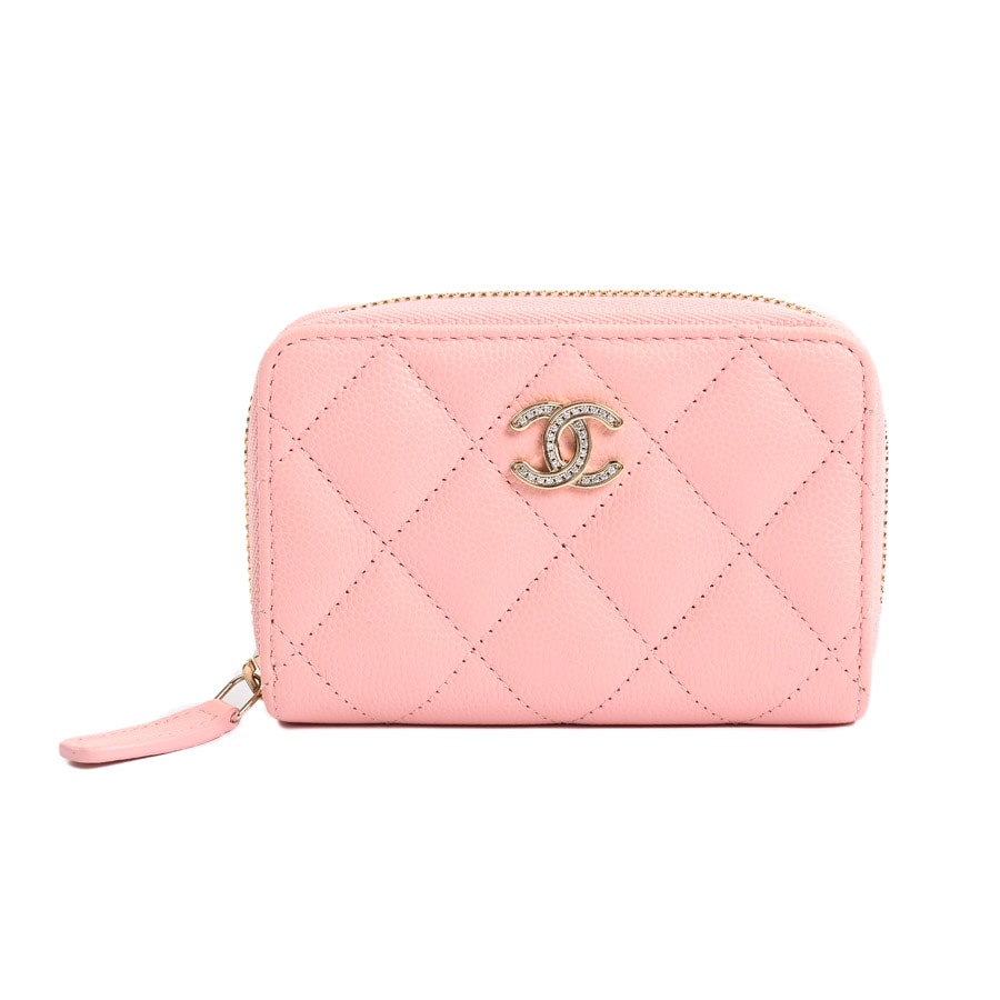 【中古SA品】  シャネル クラシックジップコインパース  AP4818 キャビア THE YOKOHAMA FRONT