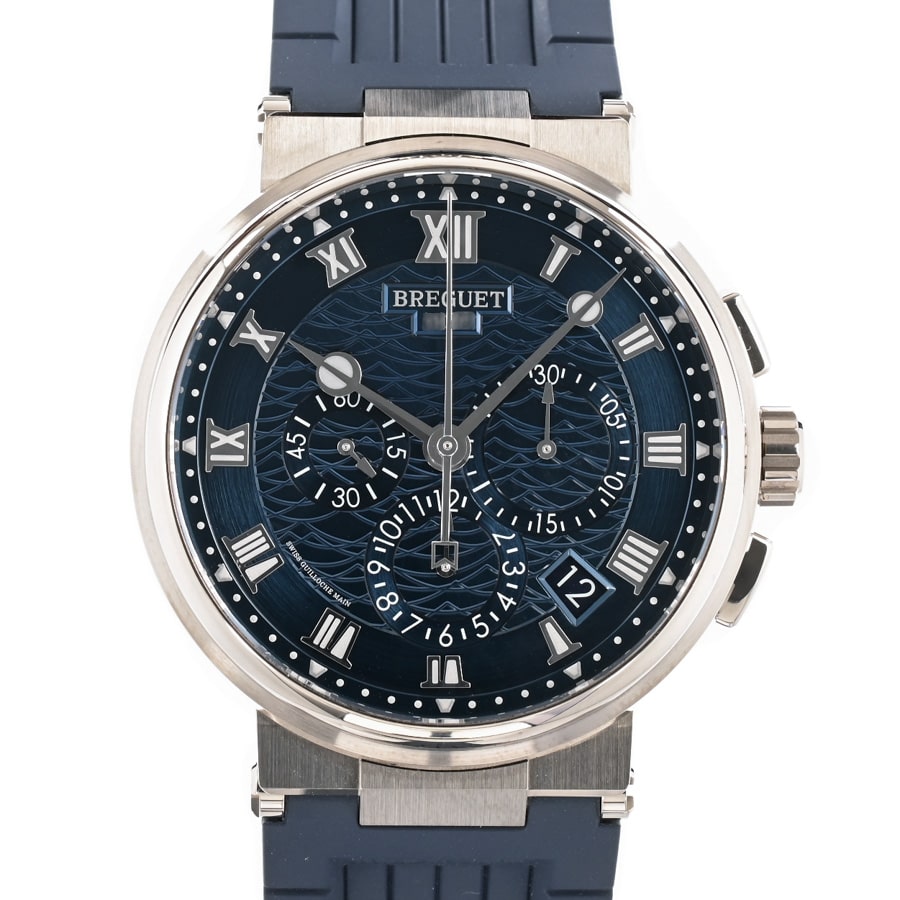 【中古A品】  ブレゲ マリーン クロノグラフ  5527BB/Y2/5WV ホワイトゴールド 銀座