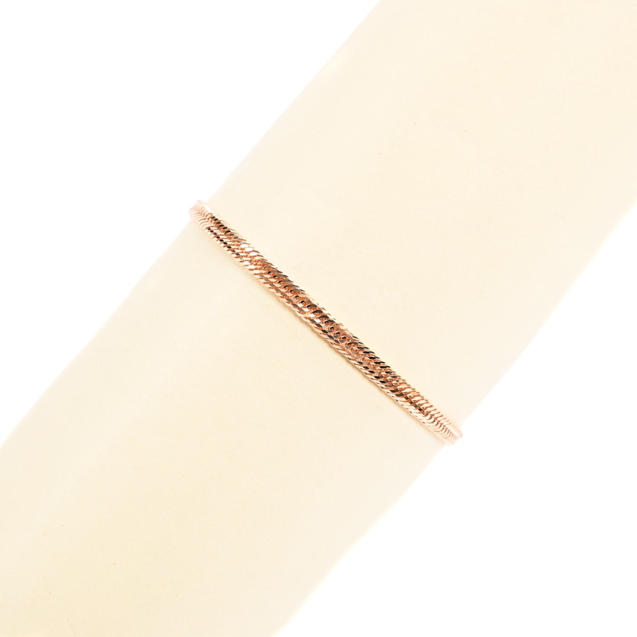 【新品】  ノンブランドジュエリー 喜平ブレスレット 12面トリプル 4.7g   K18ローズゴールド 新宿歌舞伎町店