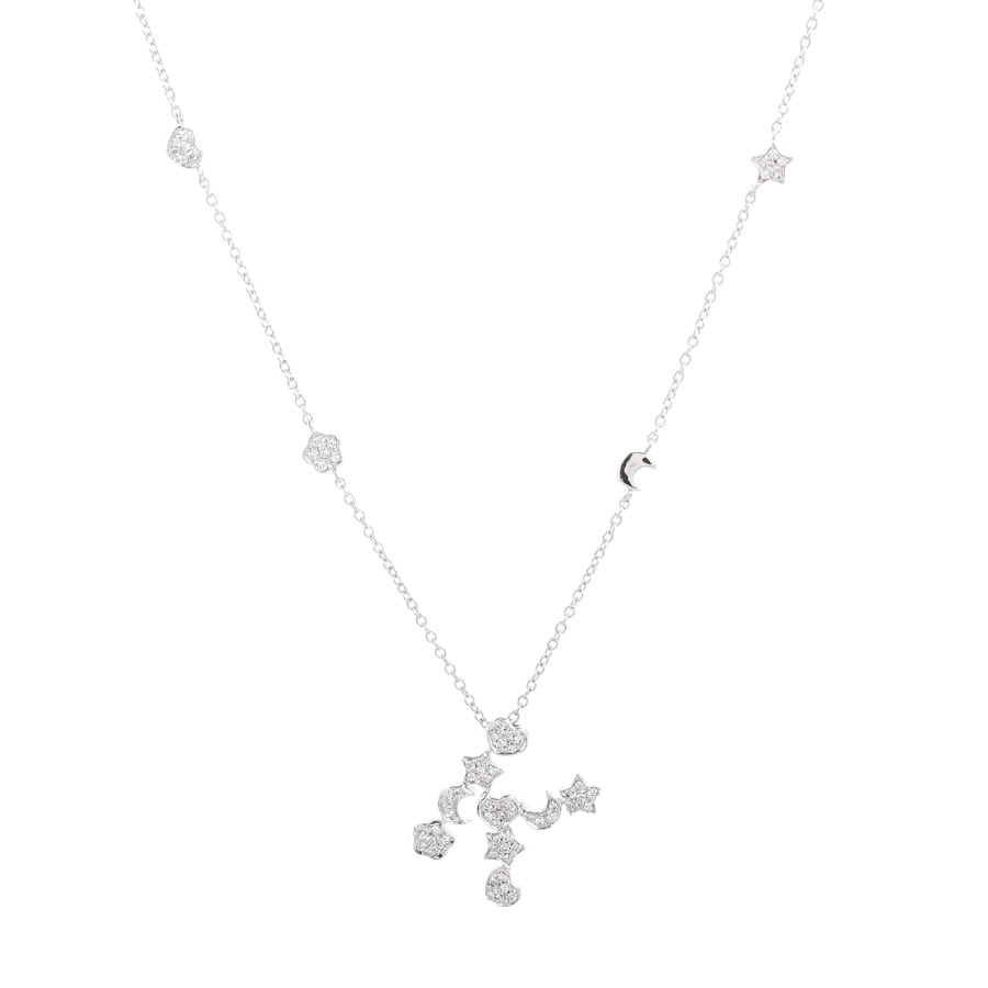 【中古A品】  ポンテヴェキオ Kイニシャル   K18ホワイトゴールド 元町本店