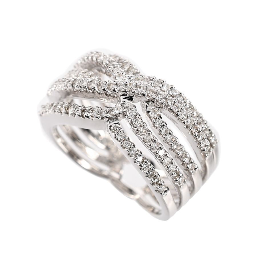 【中古A品】  ノンブランドジュエリー ダイヤ リング   K18ホワイトゴールド 横浜関内店