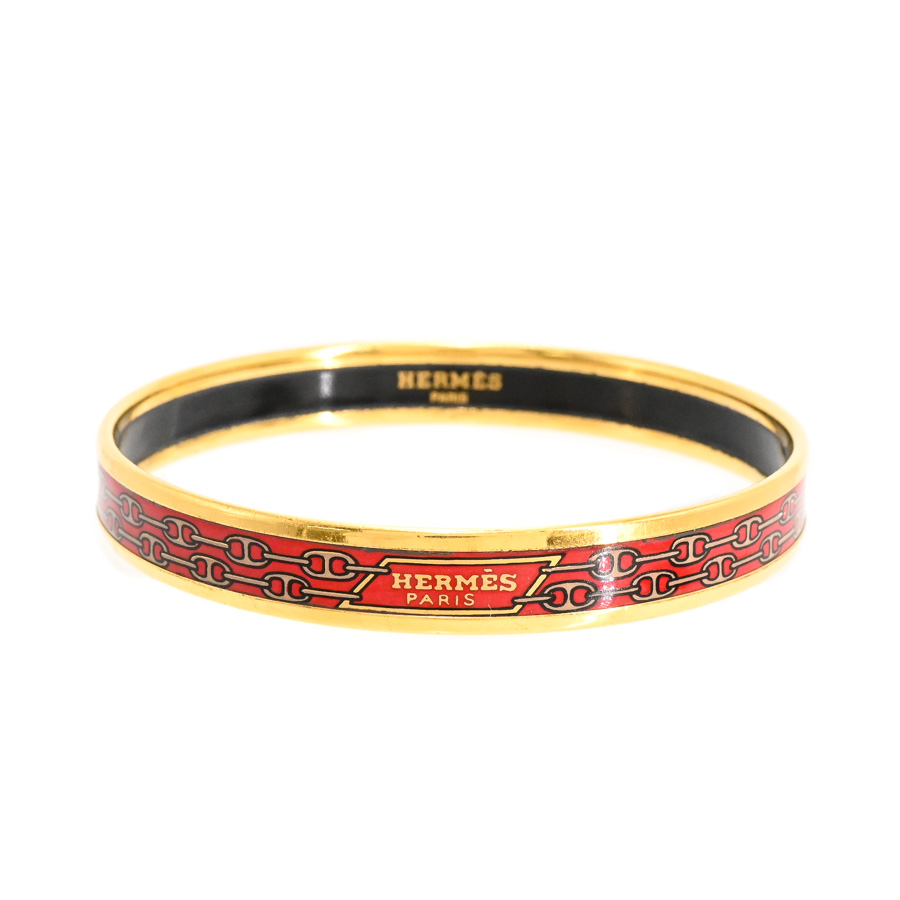 【中古B品】  エルメス エマイユPM   ゴールドメッキ 元町本店