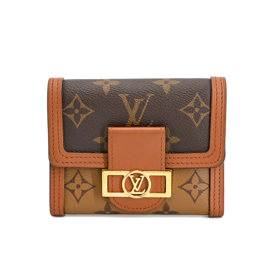 【中古AB品】  ルイヴィトン ポルトフォイユドーフィーヌコンパクト モノグラムリバース M68725  横浜関内店