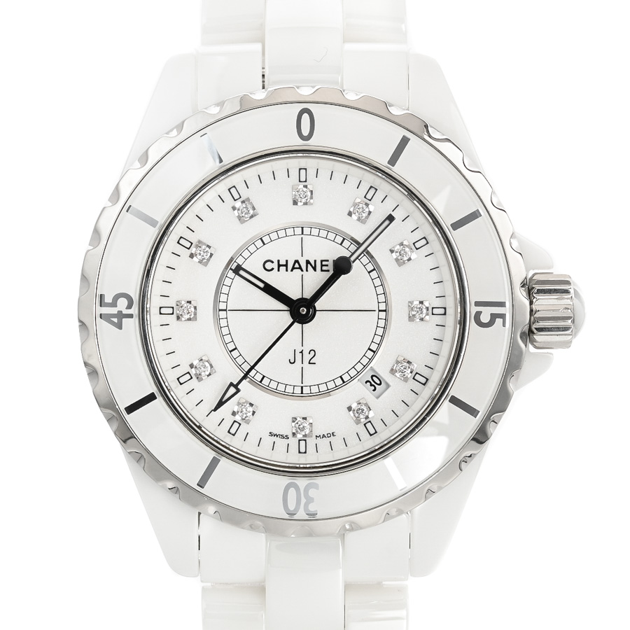【中古A品】  シャネル J12 33mm  H1628 セラミック 元町本店