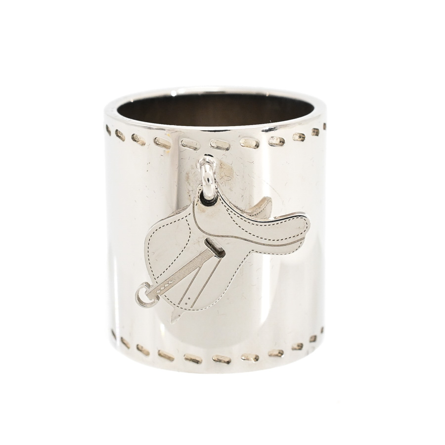 【中古A品】  エルメス スカーフリング   パラジウム 元町本店