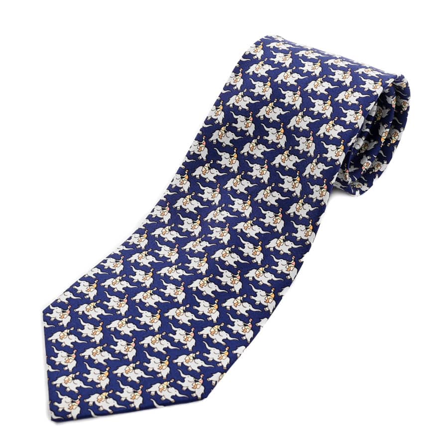 【未使用品】  エルメス ネクタイ   シルク 元町本店